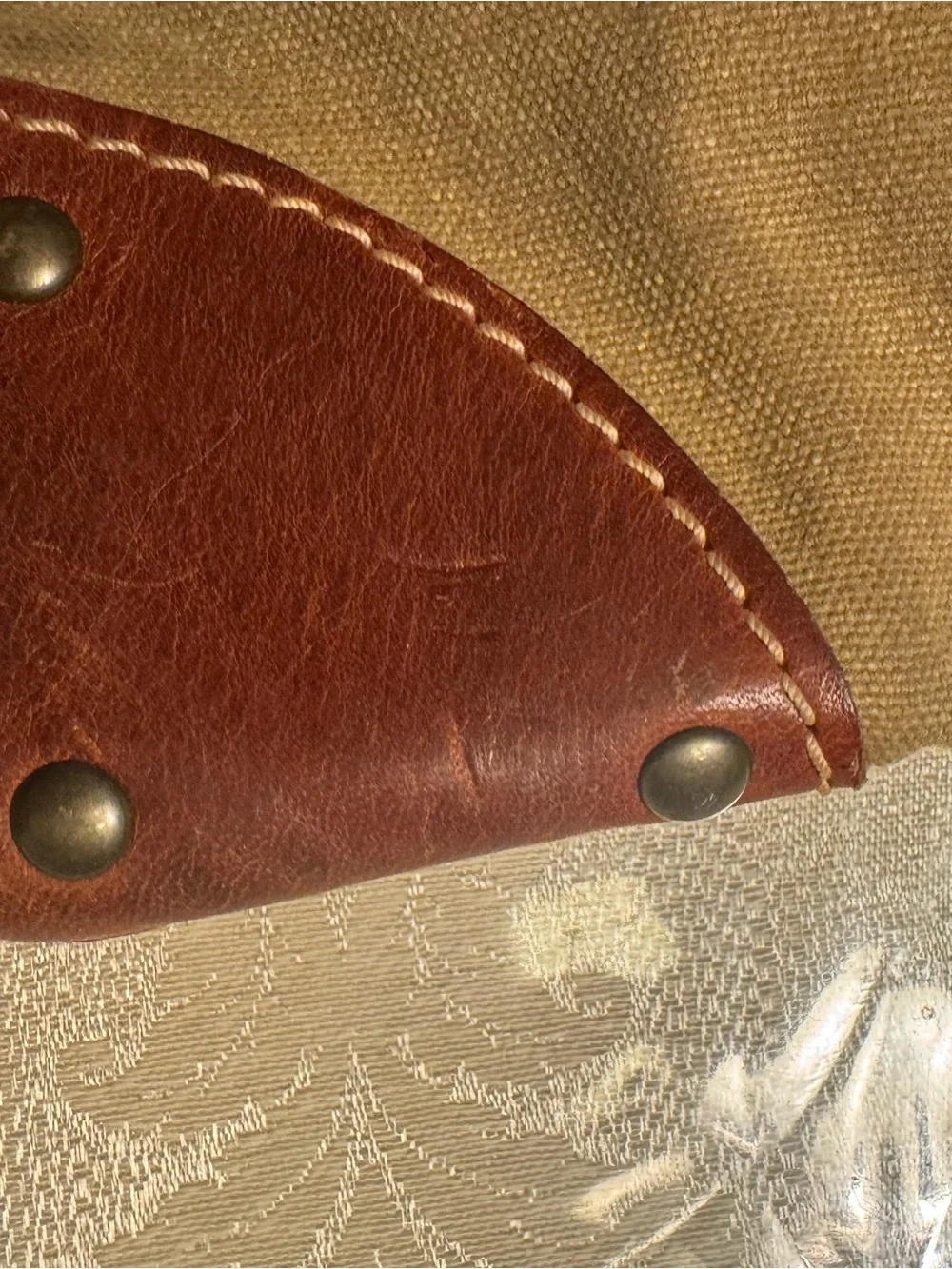 Sandast Canary Canvas & Leather Crossbody Messenger Bag - Unisex